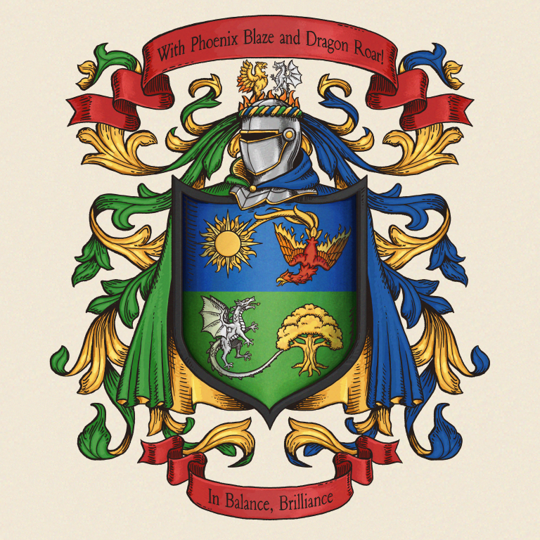 Emblazon of registered coat of arms for Les Waggoner